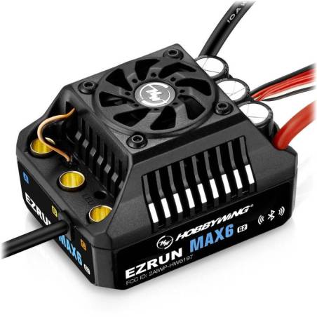 Variador Hobbywing Ezrun Max6 G2 ESC 200A 3-8S LiPo BEC 8A. Referencia 30105100