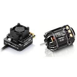 Combo Hobbywing Pro Stock 100A G2 G4R 17.5. Referencia HWIBERICO02