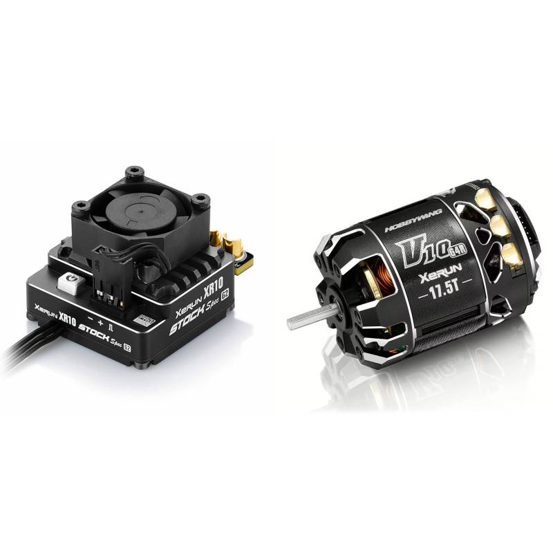 Combo Hobbywing Pro Stock 100A G2 G4R 17.5. Referencia HWIBERICO02