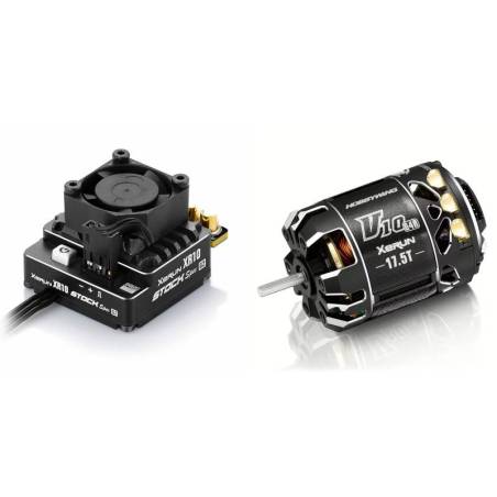 Combo Hobbywing Pro Stock 100A G2 G4R 17.5. Referencia HWIBERICO02