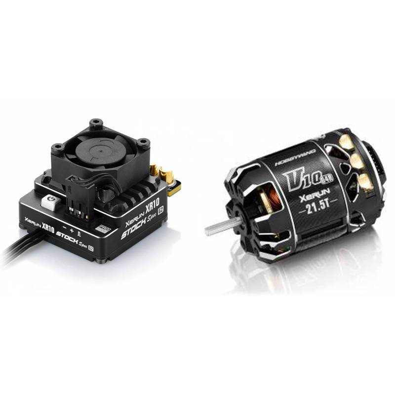 Combo Hobbywing Pro Stock 100A G2 G4R 21.5. Referencia HWIBERICO03