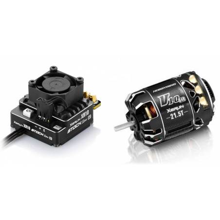 Combo Hobbywing Pro Stock 100A G2 G4R 21.5. Referencia HWIBERICO03