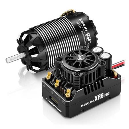 Combo Hobbywing XR8 Pro G3 4268SD 2200kV. Referencia 38020433