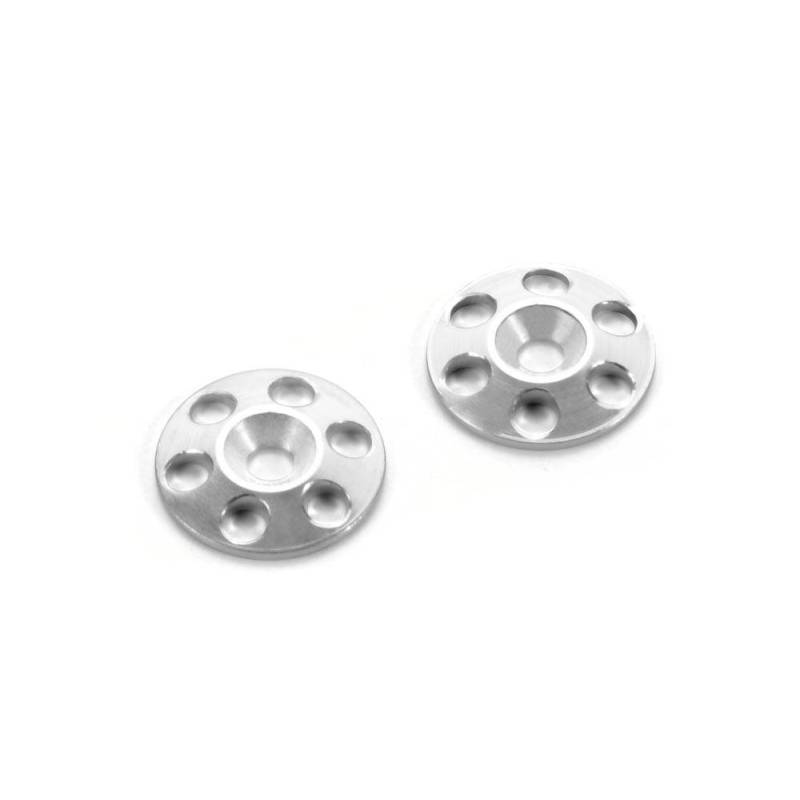Arandelas aluminio alerón Off-Road (2) HUDY. Referencia 293561.