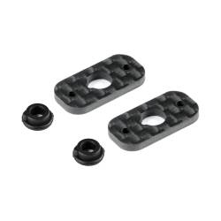 Soporte alerón carbono 1/10 Electric HUDY. Referencia 293312.