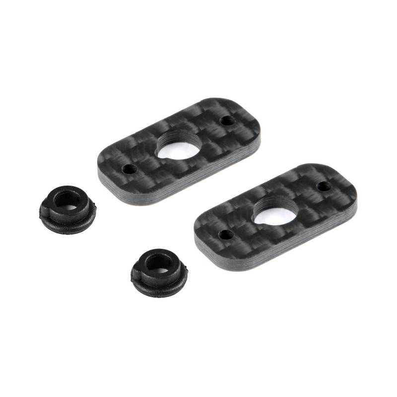 Soporte alerón carbono 1/10 Electric HUDY. Referencia 293312.