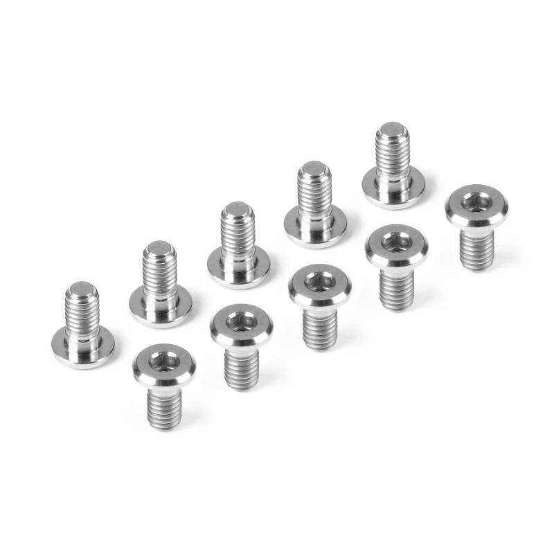 Tornillos titanio esférico plano 3x22 (4) HUDY. Referencia 908322-T.