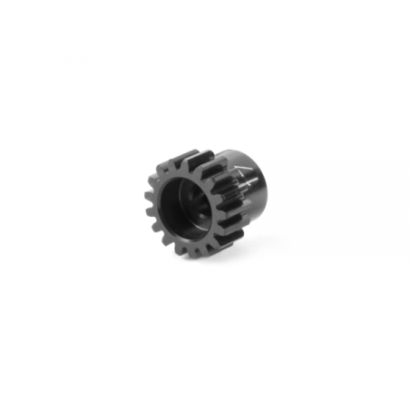 Piñón aluminio ultra ligero hard coated 18D / 48P HUDY. Referencia 294018.