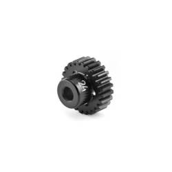 Piñón aluminio ultra ligero hard coated 24D / 48P HUDY. Referencia 294024.