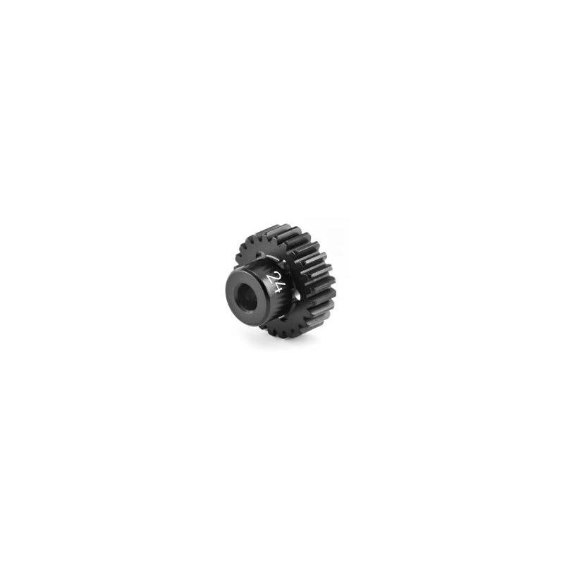 Piñón aluminio ultra ligero hard coated 24D / 48P HUDY. Referencia 294024.