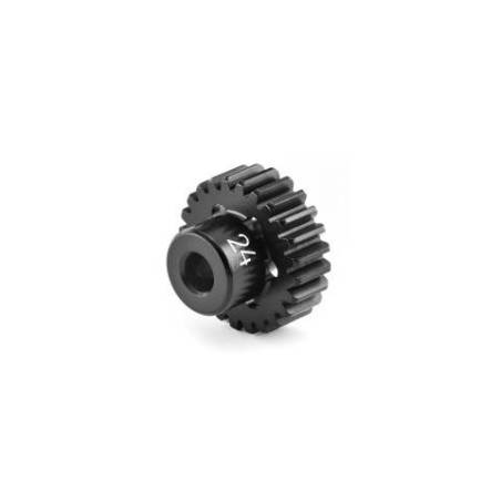 Piñón aluminio ultra ligero hard coated 24D / 48P HUDY. Referencia 294024.