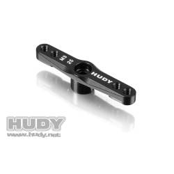 Horn servo aluminio acelerador/freno Futaba Savöx 2 agujeros HUDY. Referencia 293509.