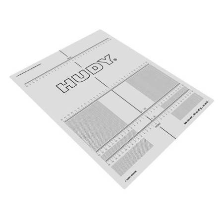Hoja adhesiva setup 1/8 pista HUDY. Referencia 108210.