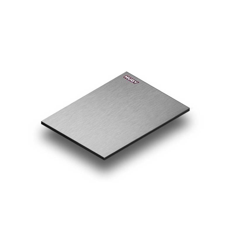 Tabla setup board 1/10 TC ligera color titan HUDY. Referencia 108304.