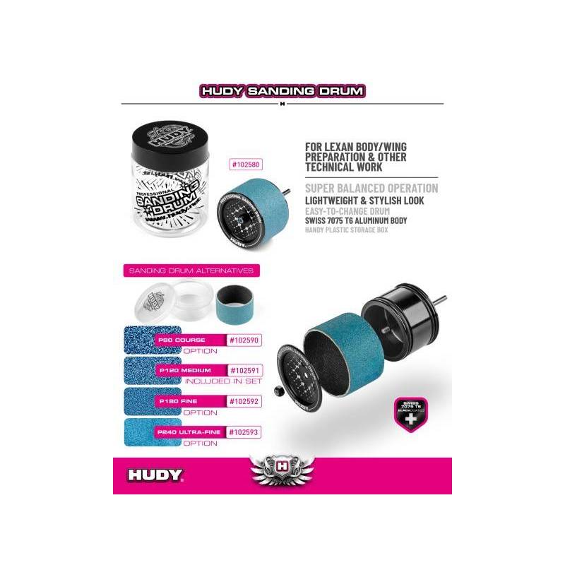 Disco lija Dremel paso de rueda P120 HUDY. Referencia 102580.