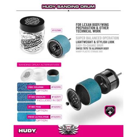 Disco lija Dremel paso de rueda P120 HUDY. Referencia 102580.