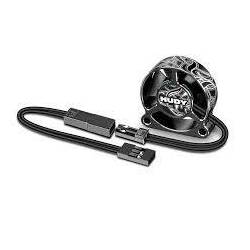 Ventilador aluminio 30 mm montaje lateral 2 agujeros HUDY. Referencia 293101.