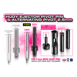 Ejector pivot pin & alternating pivot 2.5 mm HUDY. Referencia 106036.