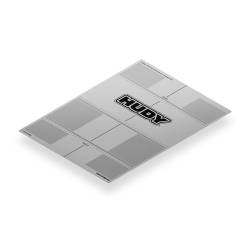 Hoja adhesiva setup 1/8 Off-Road GT HUDY. Referencia 108760.