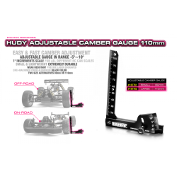 Camber gauge adjustable 110 mm HUDY. Referencia 107762.