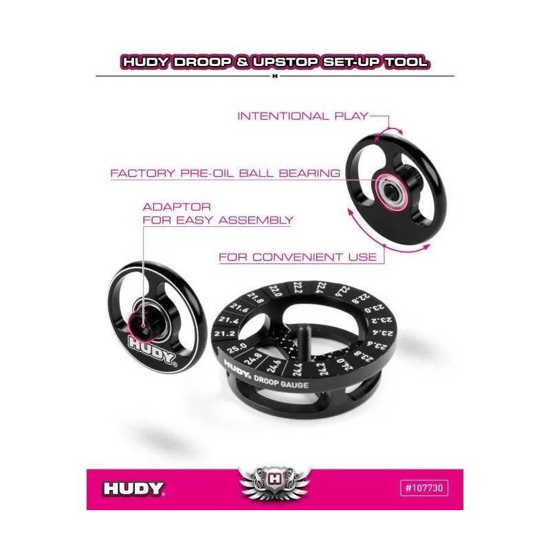 Droop & Upstop setup tool HUDY. Referencia 107730.