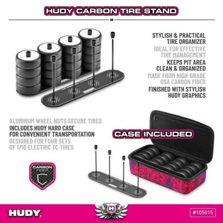 Stand ruedas carbono + maleta TC HUDY. Referencia 105015.