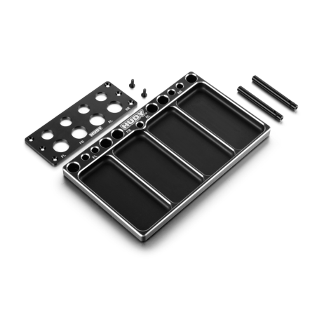 Bandeja soporte amortiguador diferencial On-Road HUDY. Referencia 109800.