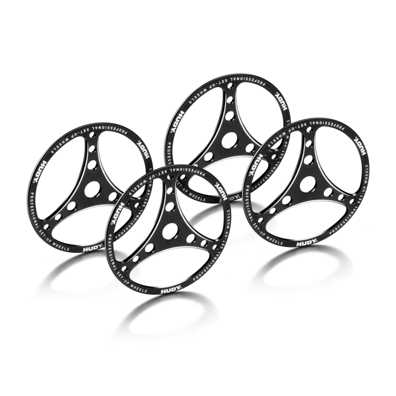 Ruedas aluminio 1/8 GT (4) HUDY. Referencia 109672.