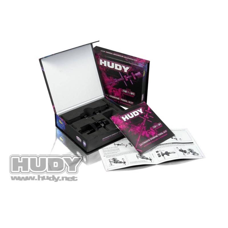 Kit herramientas para motor .21 HUDY. Referencia 107051.
