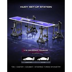 Mesa reglajes setup 1/10 Touring Cars HUDY. Referencia 109301.