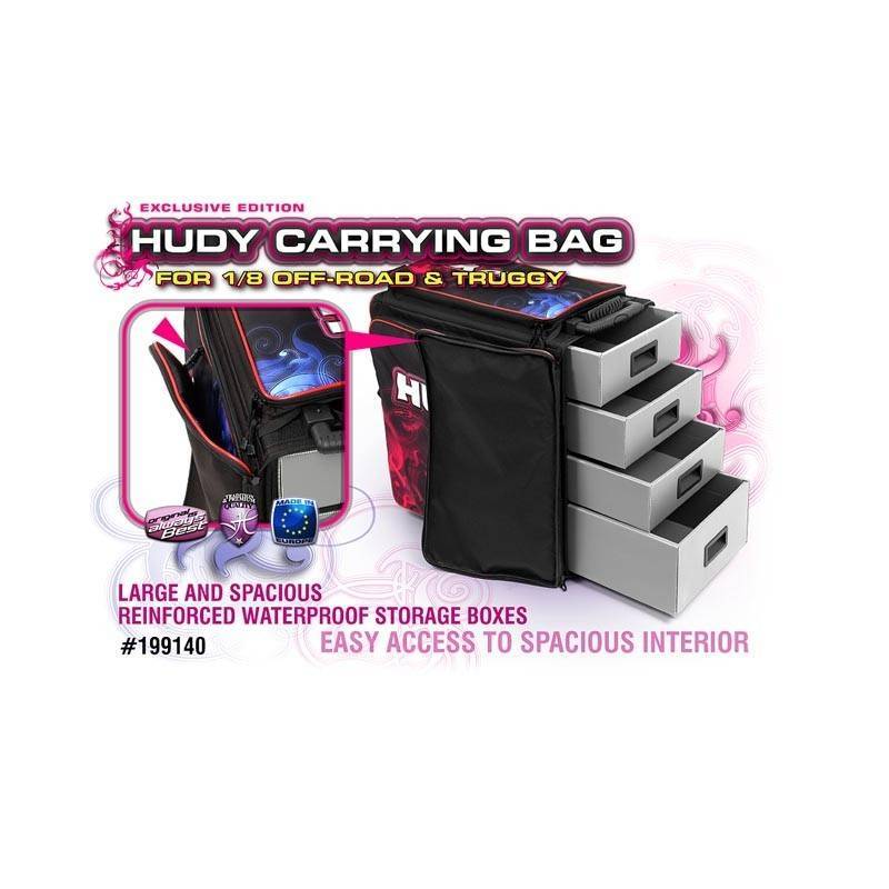Maleta 1/8 TT Truggy HUDY. Referencia 199140.