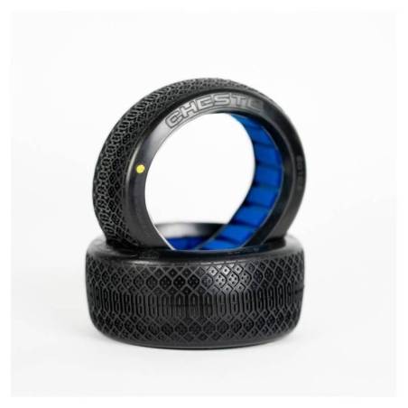 Ruedas Ogo Racing 1/8 Buggy Cheste Medium Goma + Inserts 2 Piezas Compuesto H. Ref H0103M