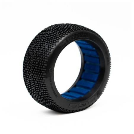 Ruedas Ogo Racing 1/8 Buggy Miura Ultra Soft Goma + Inserts 2 Piezas Compuesto H. Ref H1824US