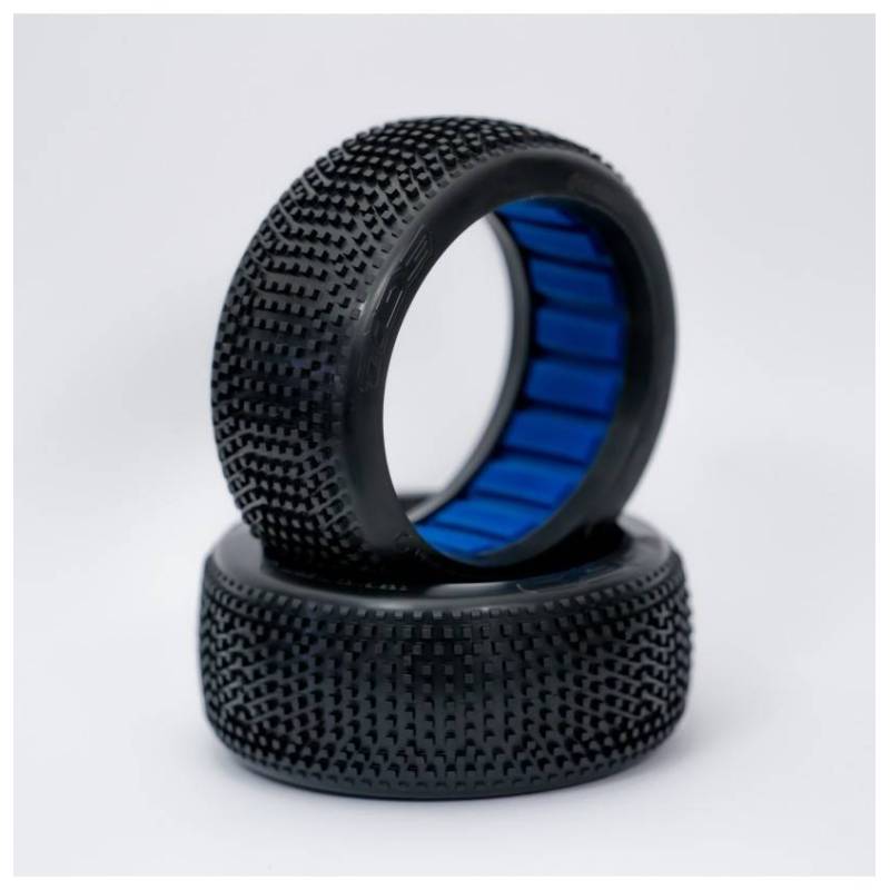 Ruedas Ogo Racing 1/8 Buggy Tide Medium Goma + Inserts 2 Piezas Compuesto H. Ref H2308M