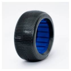 Ruedas Ogo Racing 1/8 Buggy Blizzard Clay Super Soft Goma + Inserts 2 Piezas Compuesto CH. Ref H2108CSS