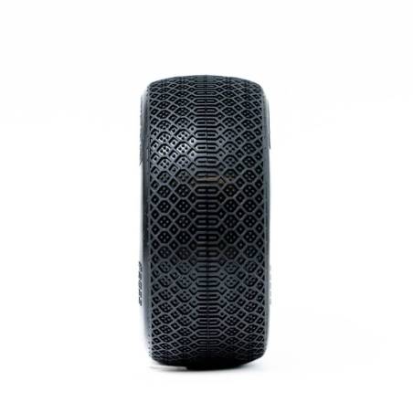 Ruedas Ogo Racing 1/8 Truggy Cheste Clay 4 Piezas Goma Bulk Compuesto CH. Ref HT0103BC