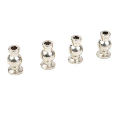 Bola 6,8 mm con hombro acero 4 piezas Team Corally. Ref. C-00180-150