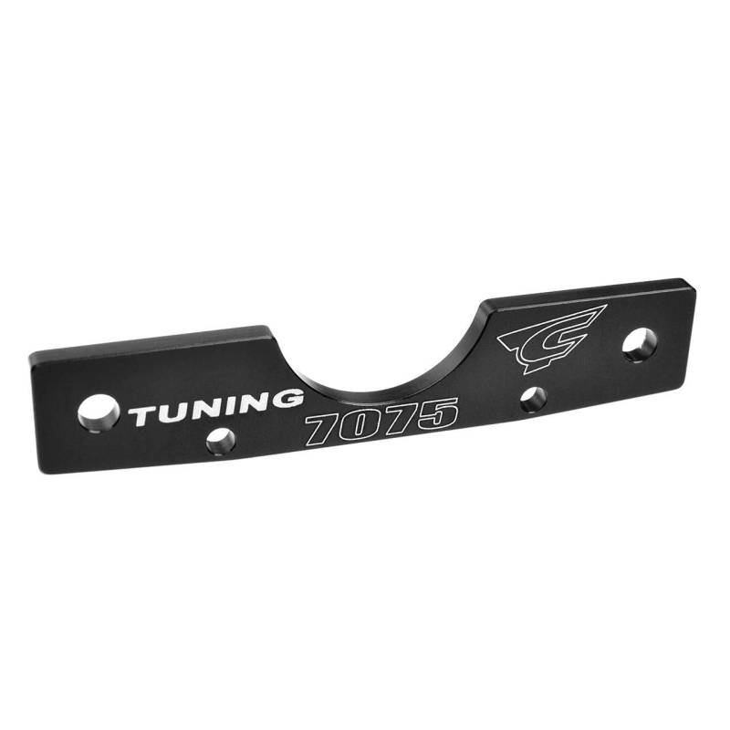 Placa montaje trapecios Xtreme trasera delantera aluminio 7075 3 mm anodizado duro negro Team Corally. Ref. C-00180-681