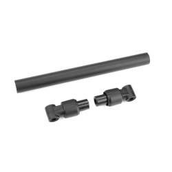 Tubo chasis delantero 110 mm aluminio negro 1 pieza Team Corally. Ref. C-00180-665
