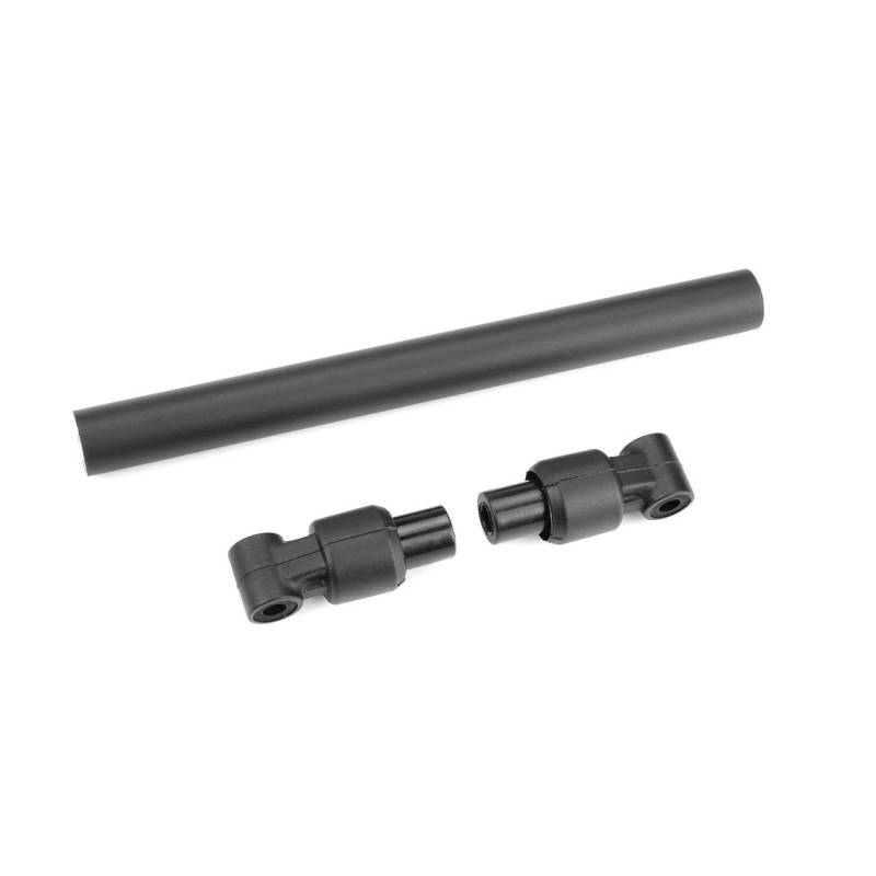 Tubo chasis delantero 110 mm aluminio negro 1 pieza Team Corally. Ref. C-00180-665