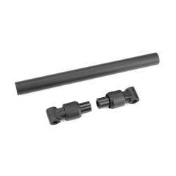 Tubo chasis trasero 130 mm aluminio negro 1 juego Team Corally. Ref. C-00180-664