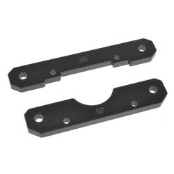 Placa montaje trapecios trasera aluminio 4 mm 1 juego Team Corally. Ref. C-00180-975