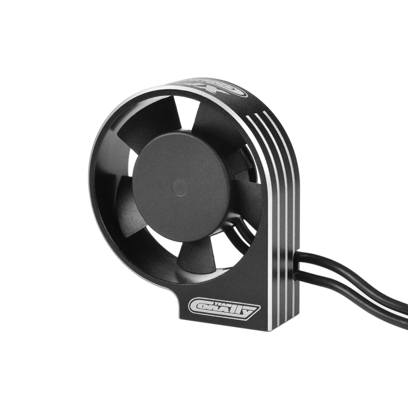 Ventilador alta velocidad 30 mm XF30 negro plata Team Corally. Ref. C-53115-2