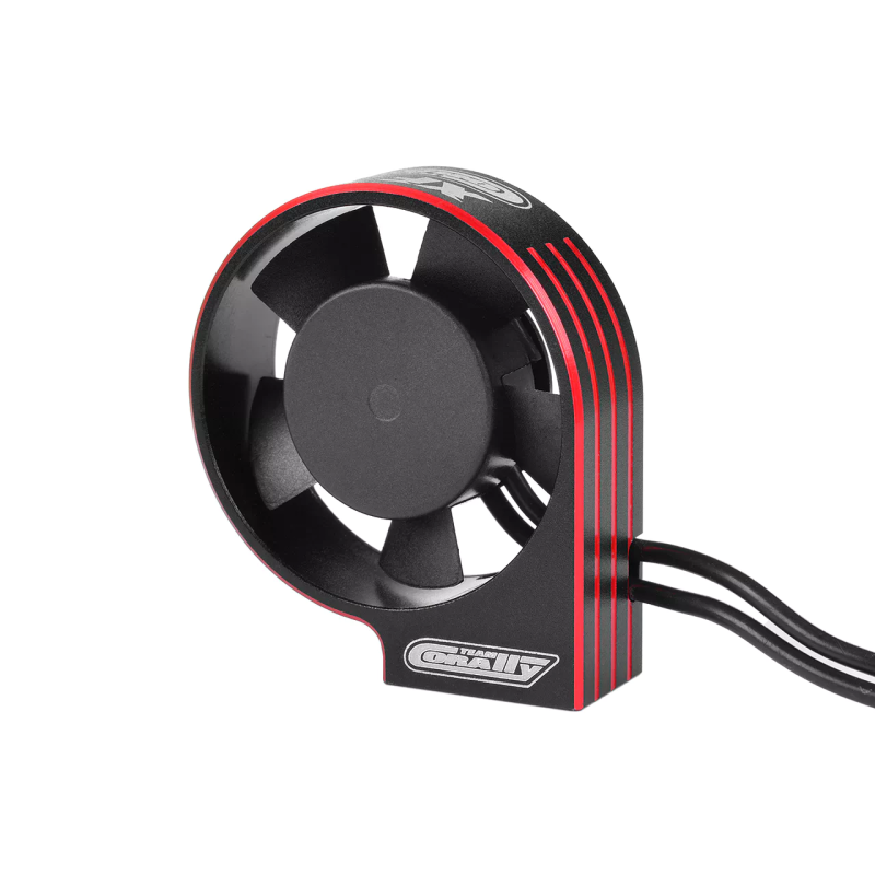 Ventilador alta velocidad XF30 rojo negro Team Corally. Ref. C-53115-1