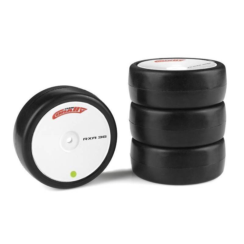 Ruedas asfalto 36 shore V2 Team Corally. Ref. C-14753-36
