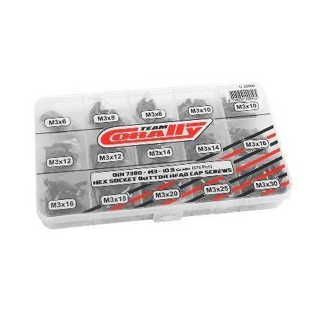 Conjunto tornillos M3 Team Corally. Ref. C-38500
