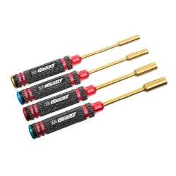 Set herramientas 4,0 5,5 7,0 8,0 mm Team Corally. Ref. C-16190