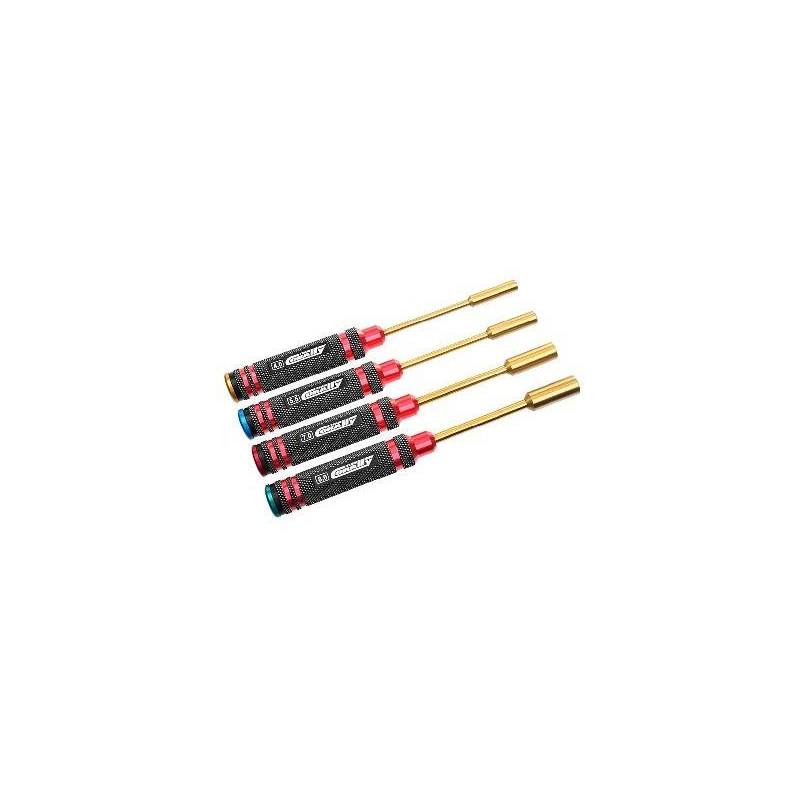 Set herramientas 4,0 5,5 7,0 8,0 mm Team Corally. Ref. C-16190