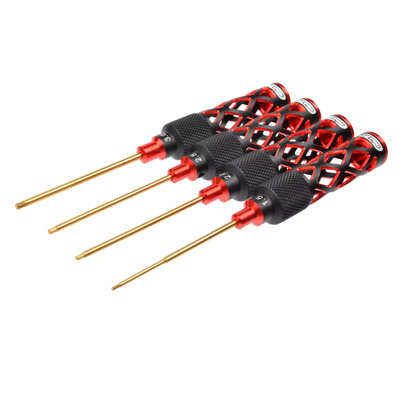 Set herramientas Platinum Pro 1,5 2,0 2,5 3,0 mm Team Corally. Ref. C-16440