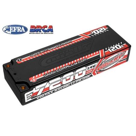 Batería LiPo Voltax 120C 7200 mAh 7,4 V Team Corally. Ref. C-49520